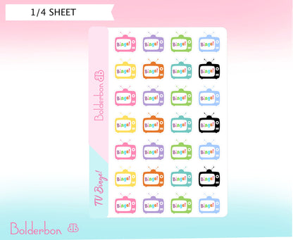 BINGE TV || Icon Planner Stickers