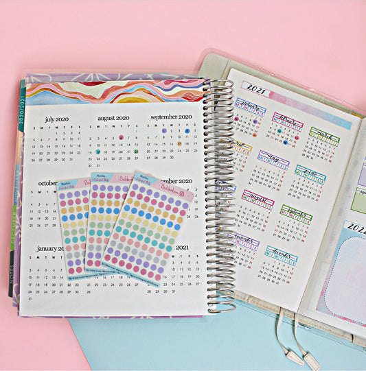 TRANSPARENT DOTS || Clear Planner Stickers