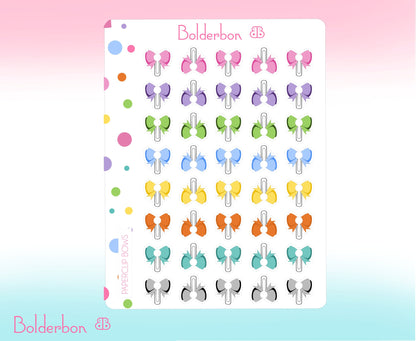 MINI PAPERCLIP BOWS || Planner Stickers