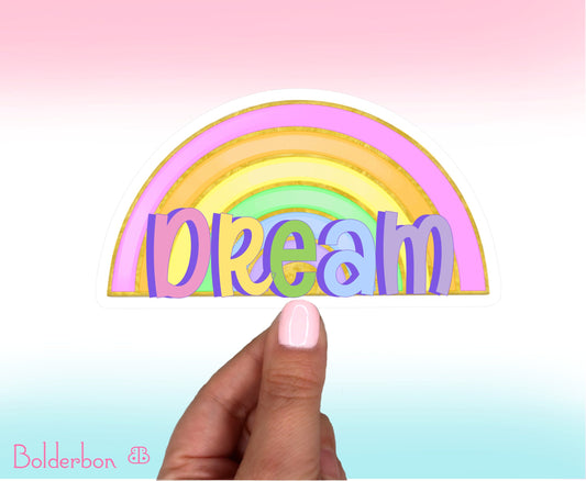 DREAM || Cute Hand Drawn Vinyl Sticker