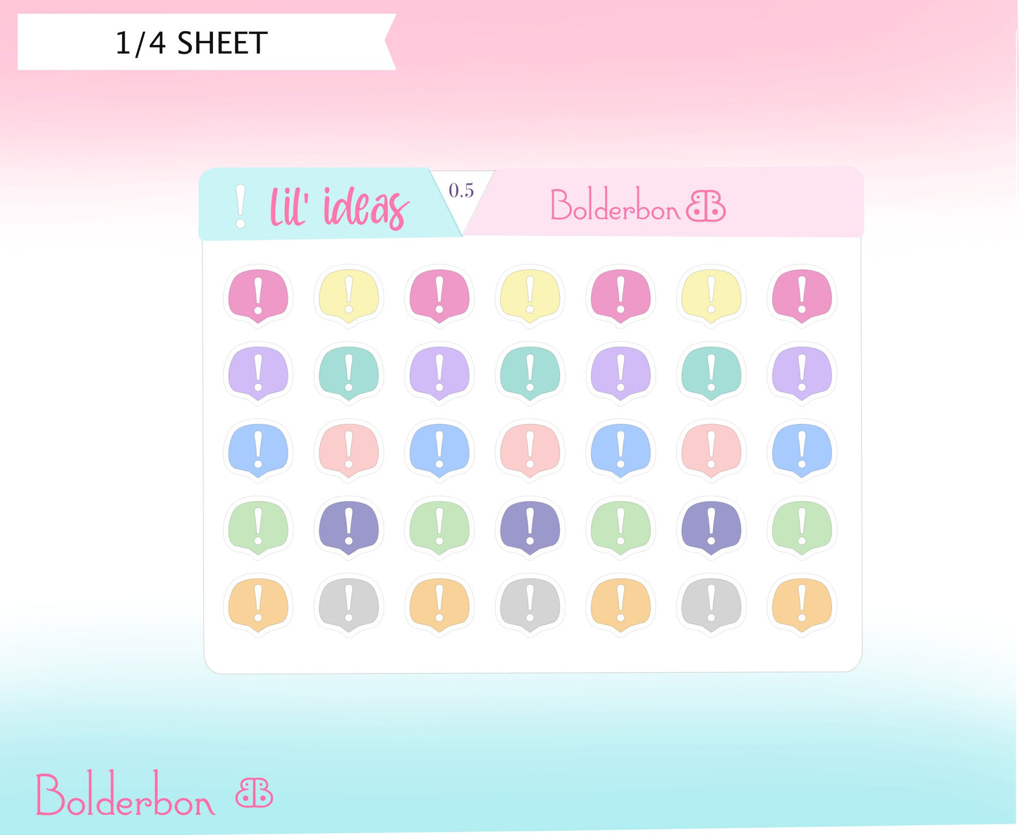 EXCLAMATION POINT || Icon Planner Stickers