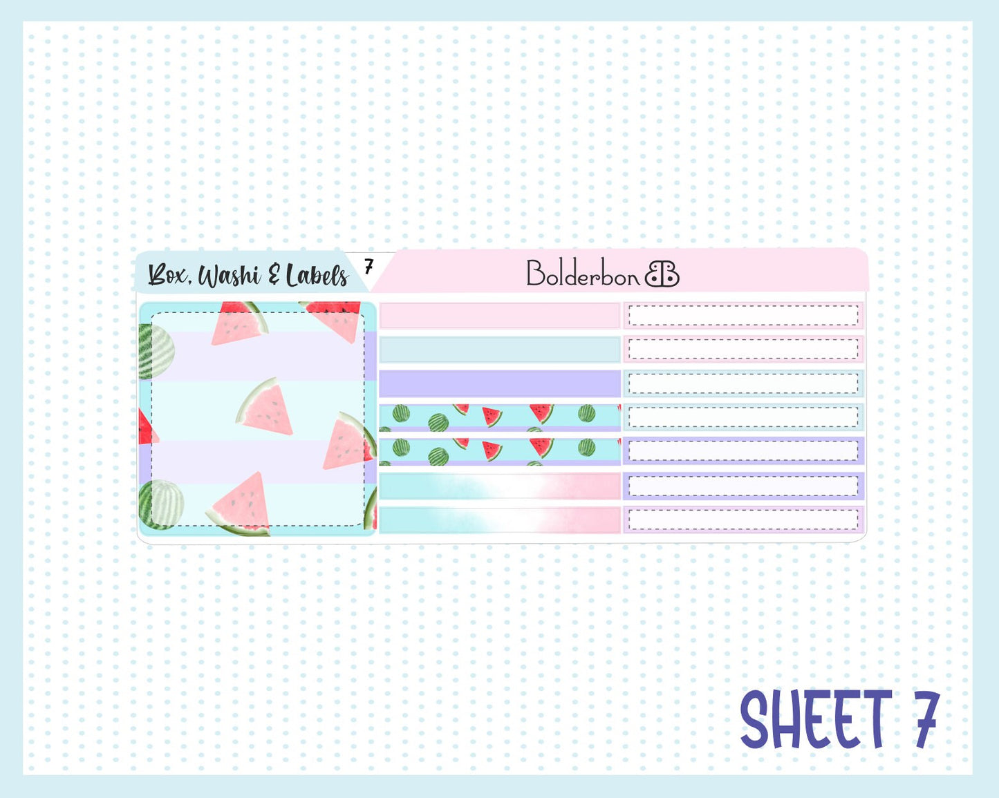 POOLSIDE || A5 Daily Duo Planner Sticker Kit