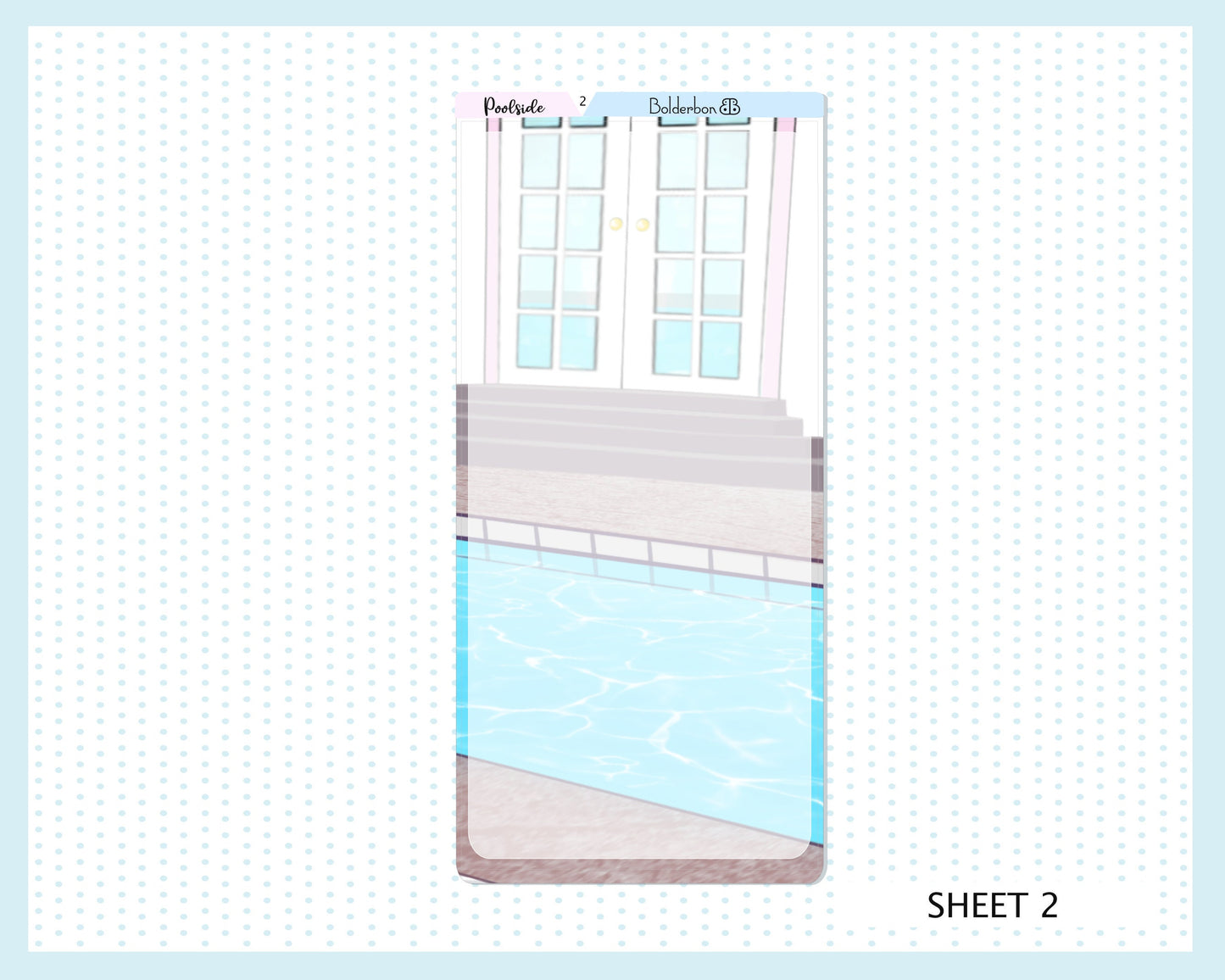 POOLSIDE || Hobonichi Weeks Planner Sticker Kit