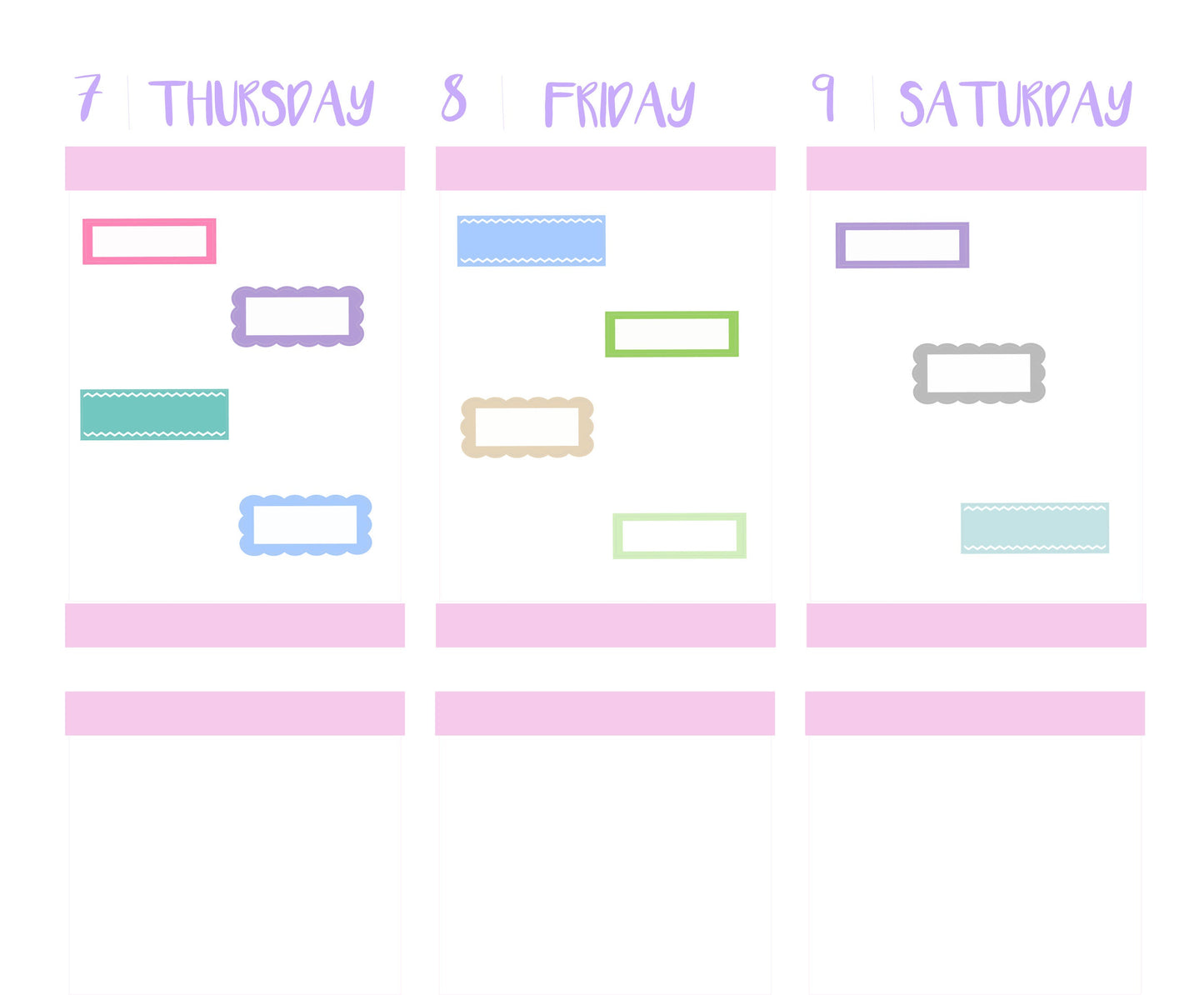MINI BOX Stickers || Cute Small Stickers for your Hobonichi Weeks or ANY Planner