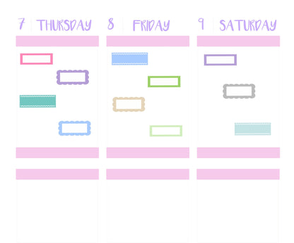MINI BOX Stickers || Cute Small Stickers for your Hobonichi Weeks or ANY Planner