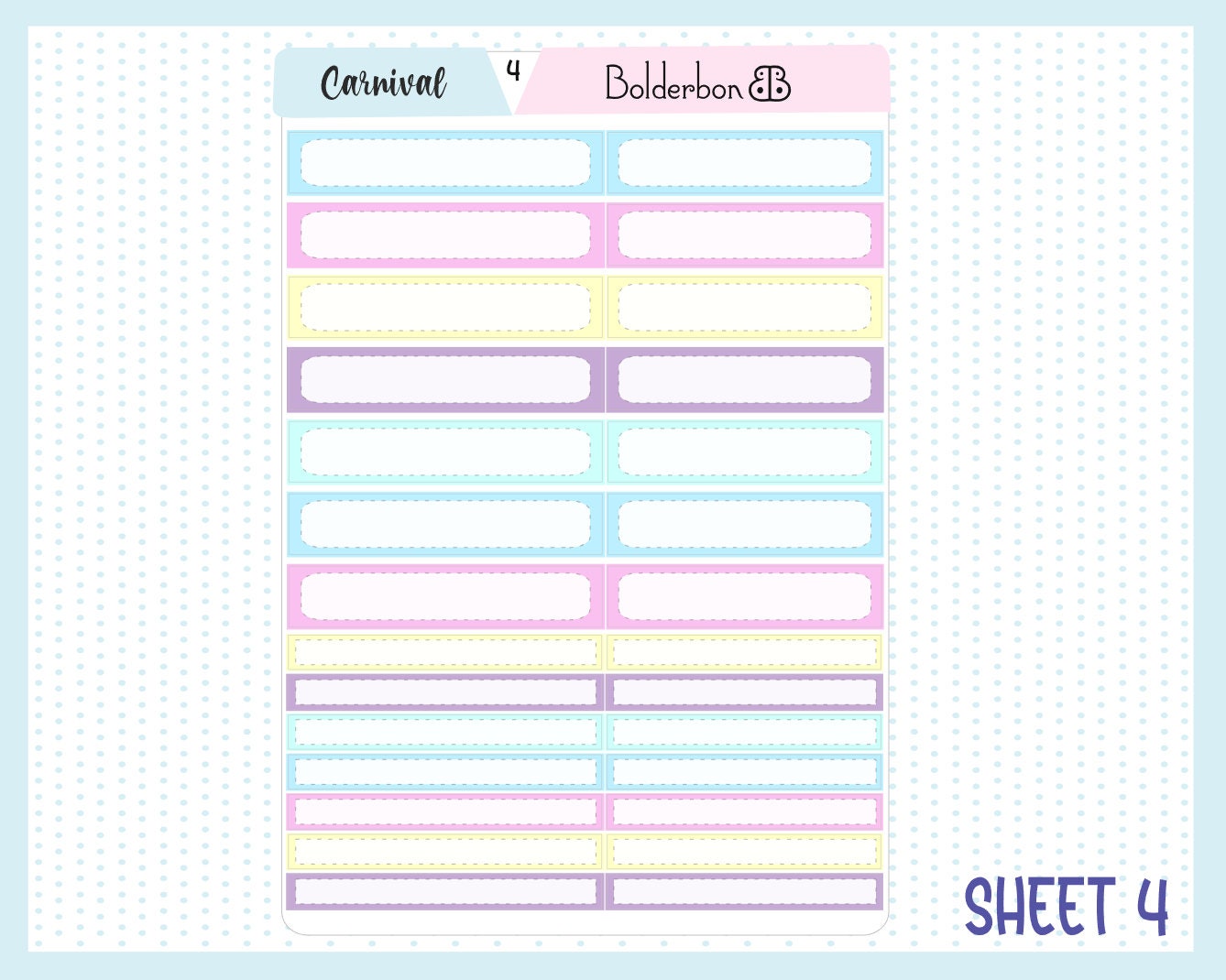 CARNIVAL || A5 Daily Duo Planner Sticker Kit