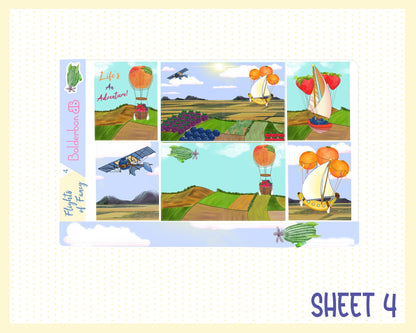 FLIGHTS OF FANCY || 7x9 Vertical Planner Sticker Kit