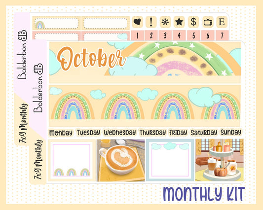 OCTOBER 7x9 Monthly Sticker Kit
