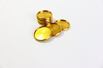 GOLD Planner Discs | 1.5 INCH Aluminum | Set of 7