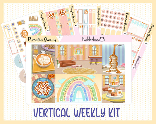 PUMPKIN DREAMS || 7x9 Vertical Planner Sticker Kit