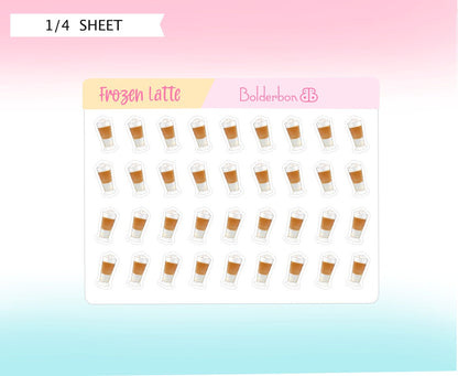 FROZEN LATTE || Icon Planner Stickers