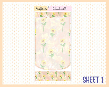 SUNFLOWER FIELD || Hobonichi Weeks Planner Sticker Kit
