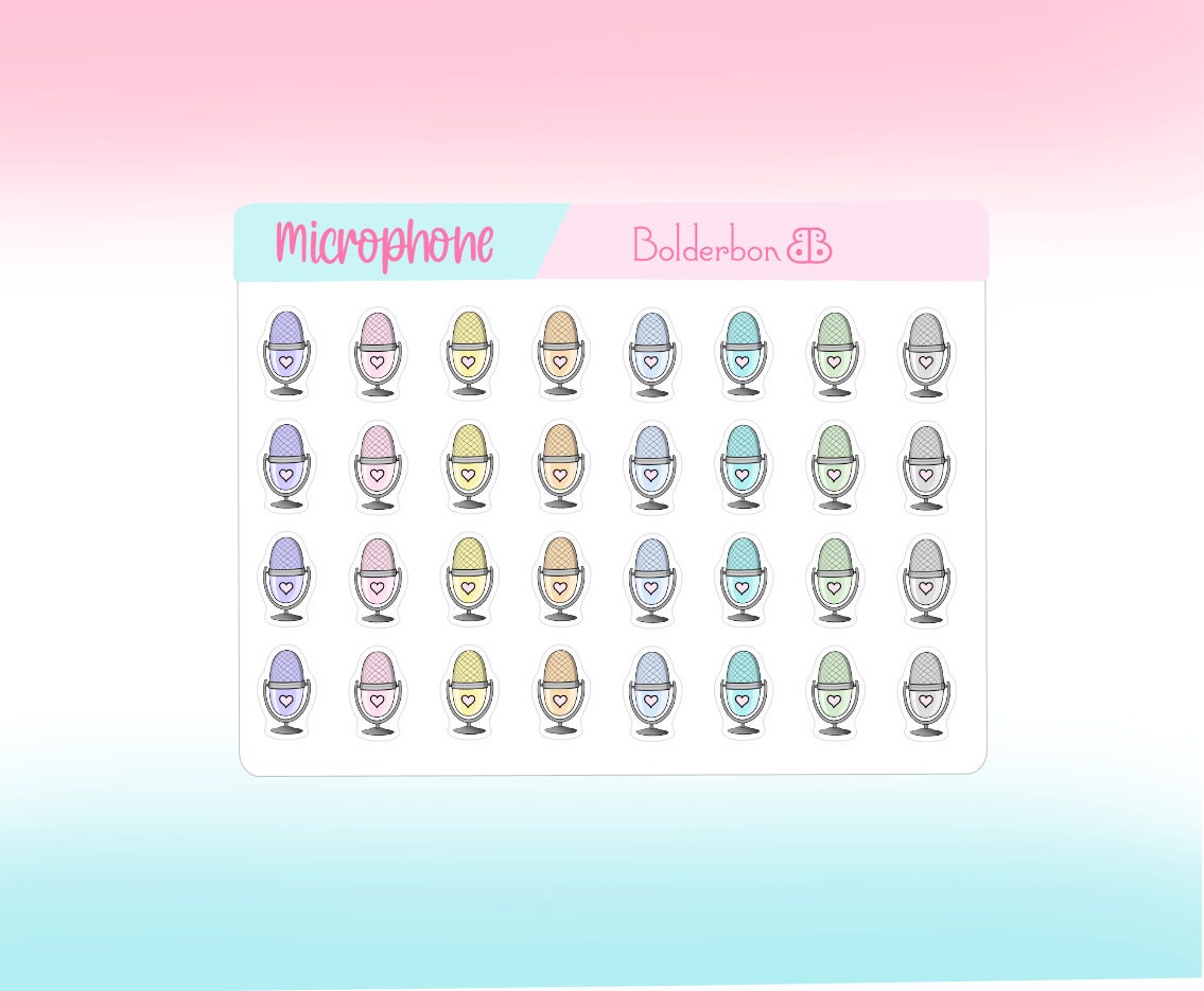 MICROPHONE || Icon Planner Stickers