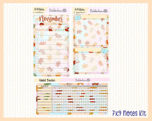 NOVEMBER 7x9 Notes Kit