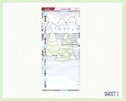 WINTER WONDERLAND || Hobonichi Weeks Planner Sticker Kit
