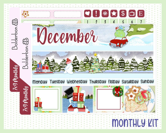 DECEMBER 7x9 Monthly Sticker Kit