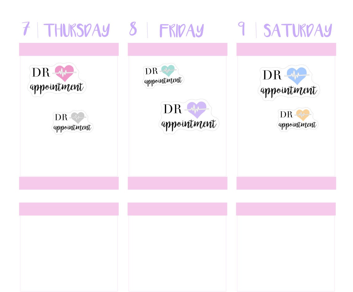 DR APPOINTMENT || Planner Stickers