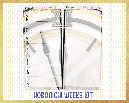 MIDNIGHT || Hobonichi Weeks Planner Sticker Kit