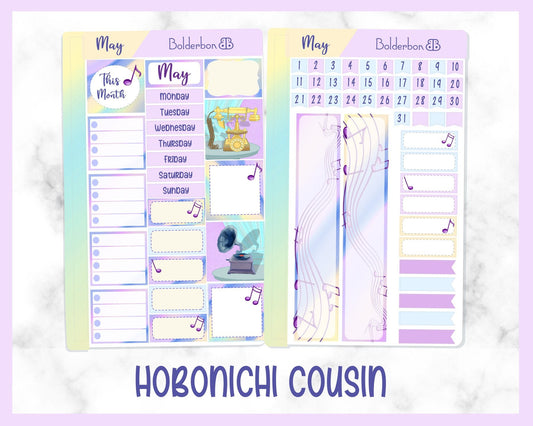 MAY Hobonichi Cousin Monthly || Planner Sticker Kit, Day Free