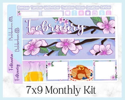 FEBRUARY  7x9 Monthly Sticker Kit