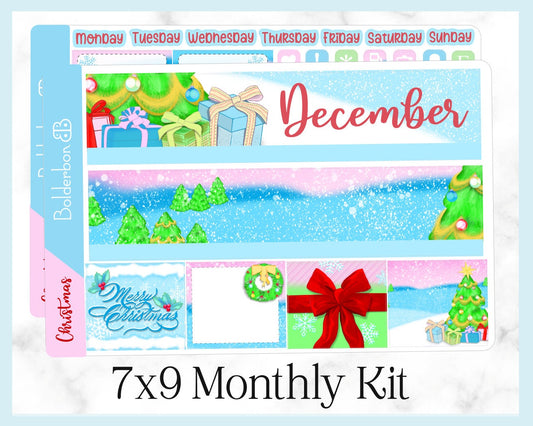DECEMBER 7x9 Monthly Sticker Kit