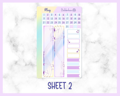 MAY Hobonichi Cousin Monthly || Planner Sticker Kit, Day Free