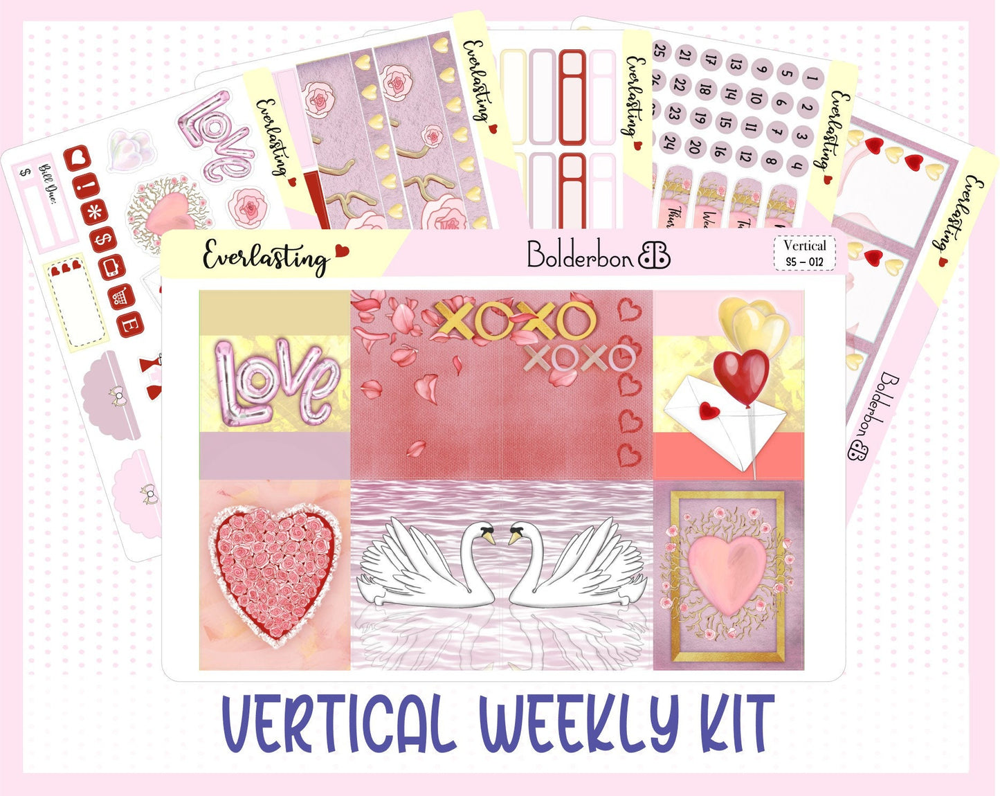EVERLASTING || 7x9 Vertical Planner Sticker Kit
