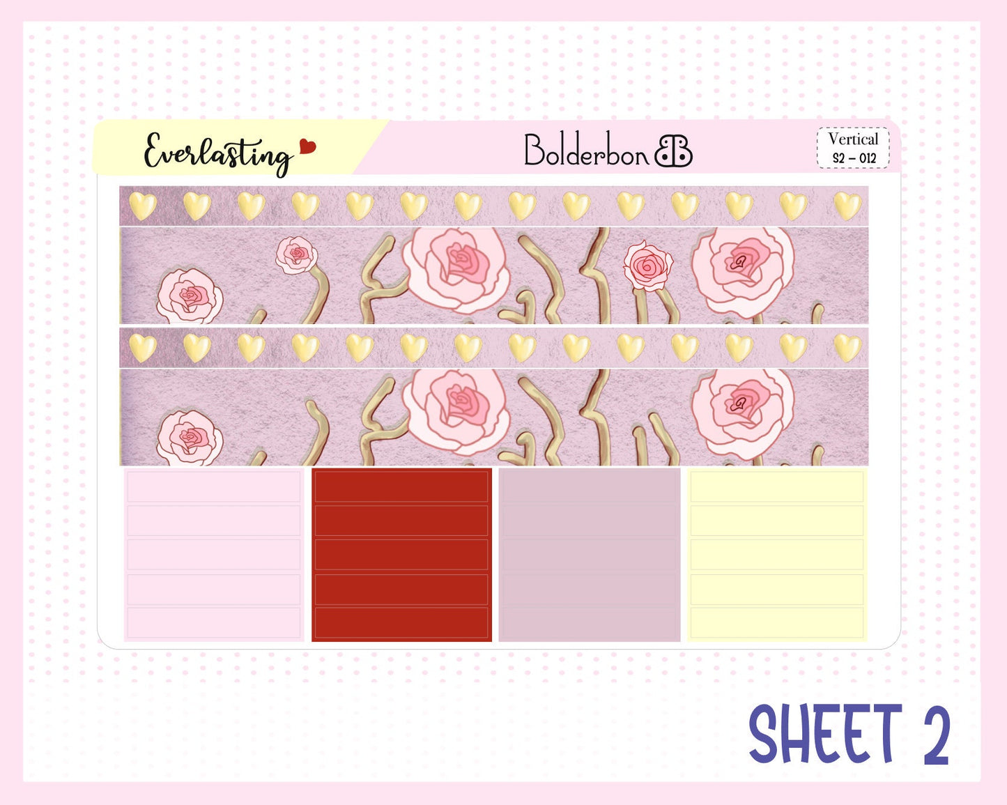 EVERLASTING || 7x9 Vertical Planner Sticker Kit