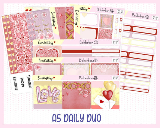 EVERLASTING || A5 Daily Duo Planner Sticker Kit