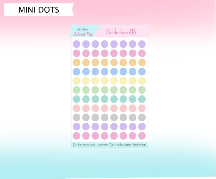 TRANSPARENT DOTS || Clear Planner Stickers