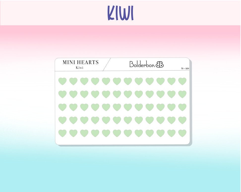 TRANSPARENT HEARTS  || Colorful, Frosted Clear, Pastel, Mini Dots, Planner Stickers, Functional