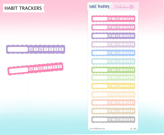 HABIT TRACKERS || Hobonichi Weeks Planner Stickers