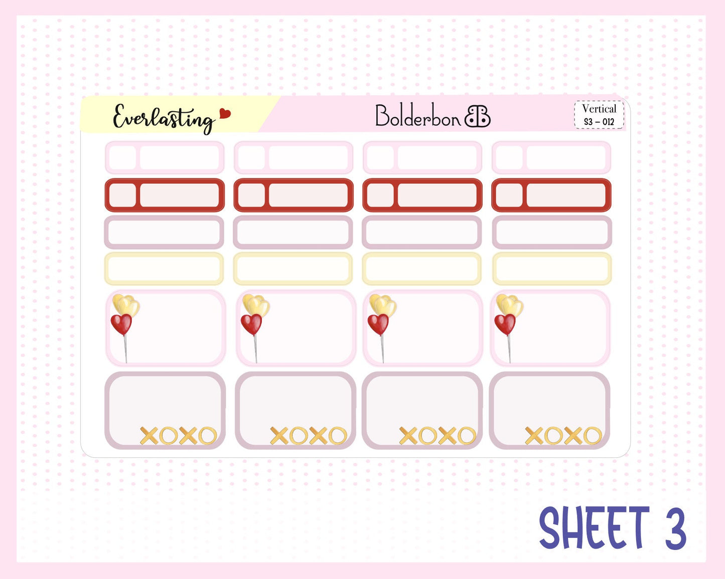 EVERLASTING || 7x9 Vertical Planner Sticker Kit