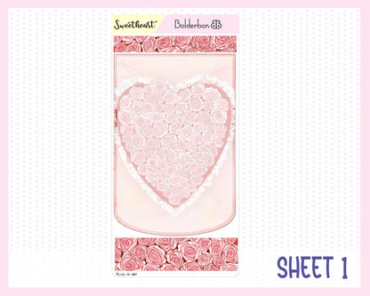 SWEETHEART || Hobonichi Weeks Planner Sticker Kit