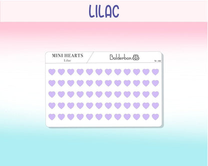 TRANSPARENT HEARTS  || Colorful, Frosted Clear, Pastel, Mini Dots, Planner Stickers, Functional