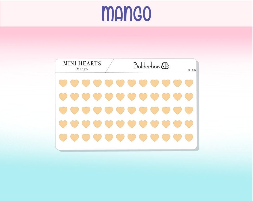 TRANSPARENT HEARTS  || Colorful, Frosted Clear, Pastel, Mini Dots, Planner Stickers, Functional