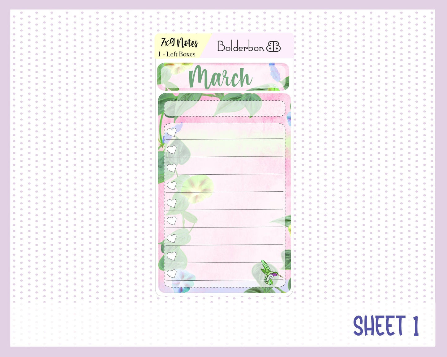 MARCH 7x9 Notes Kit