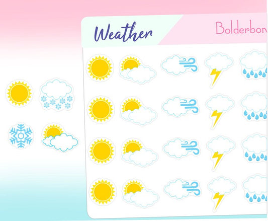 WEATHER Planner Stickers