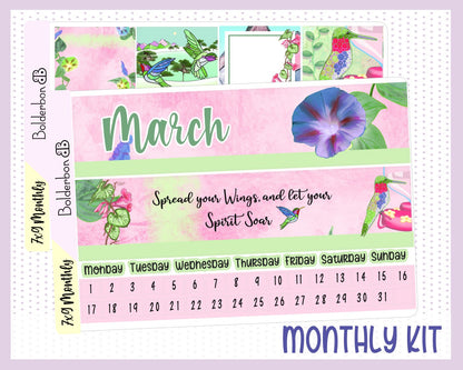 MARCH  7x9 Monthly Sticker Kit