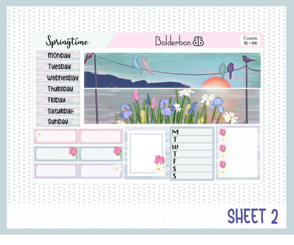 SPRINGTIME || Hobonichi Cousin Planner Sticker Kit