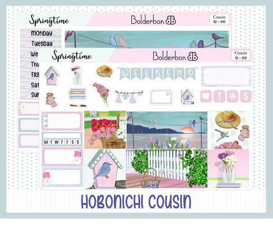 SPRINGTIME || Hobonichi Cousin Planner Sticker Kit