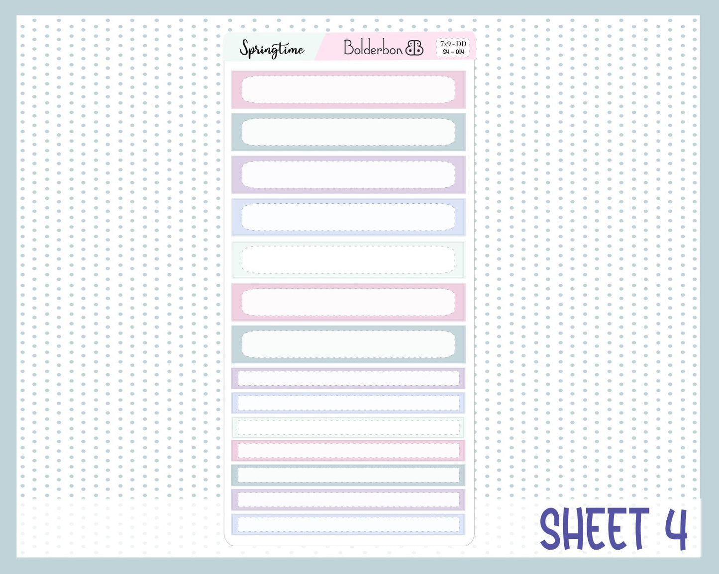 SPRINGTIME "7x9 Daily Duo" || Weekly Planner Sticker Kit for Erin Condren