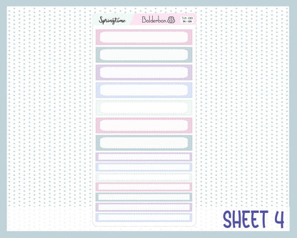 SPRINGTIME "7x9 Daily Duo" || Weekly Planner Sticker Kit for Erin Condren