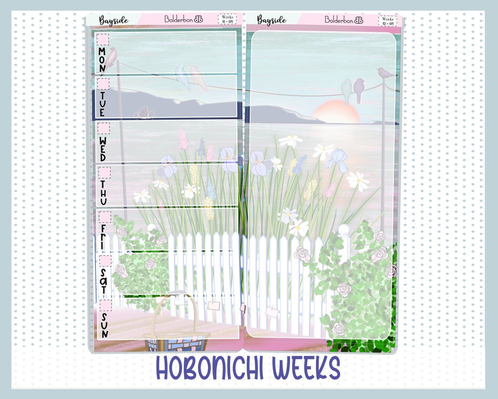 BAYSIDE || Hobonichi Weeks Planner Sticker Kit – Bolderbon