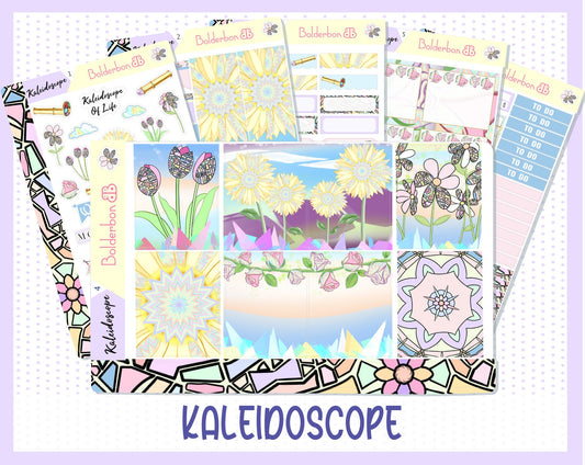 KALEIDOSCOPE || 7x9 Vertical Planner Sticker Kit