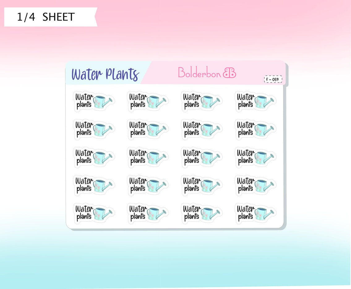 WATER PLANTS || Functional Planner Stickers