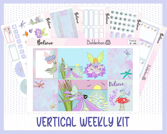 BELIEVE || 7x9 Vertical Planner Sticker Kit