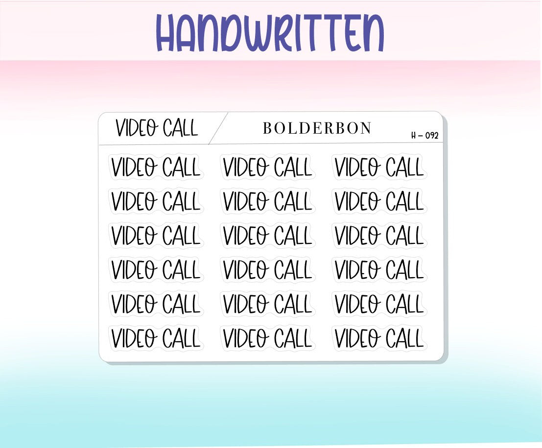 VIDEO CALL || Functional Script Stickers
