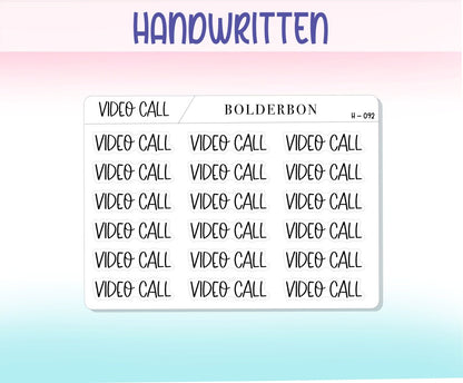 VIDEO CALL || Functional Script Stickers