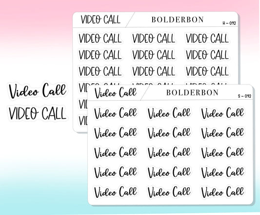 VIDEO CALL || Functional Script Stickers